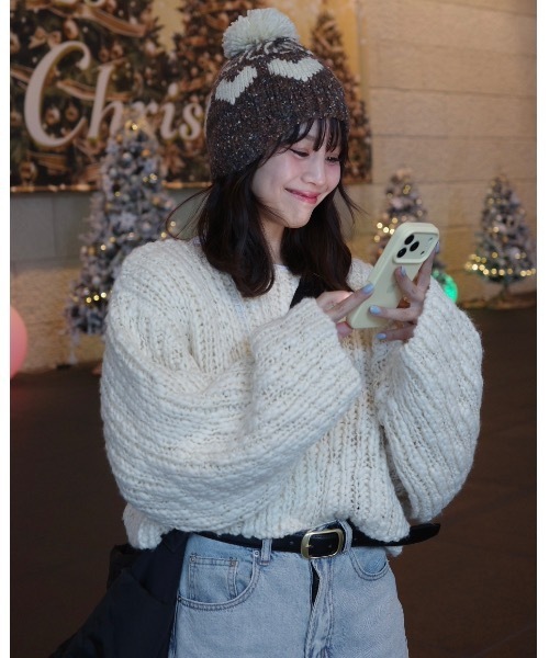 jumelle（ジュメロ）の「チャンキースラブニット（ニット/セーター・レディース・アイボリー・MEDIUM）」の13枚目の写真