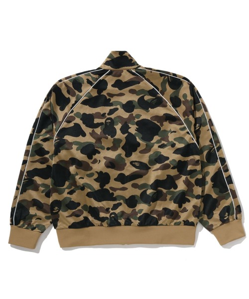 A BATHING APE（アベイシングエイプ）の「1ST CAMO LOGO RELAXED FIT TRACK JACKET（ジャージ・メンズ・グリーン/イエロー・MEDIUM/X-LARGE/SMALL/XX-LARGE/LARGE）」の4枚目の写真