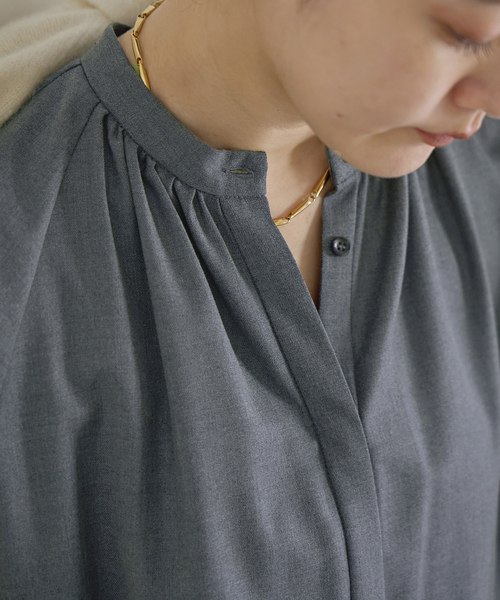 IENA（イエナ）の「エンブロイダードティアードレス（ワンピース・レディース・チャコールグレー/ブラウン・38/36）」の17枚目の写真