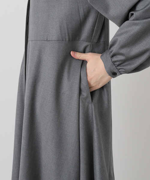 IENA（イエナ）の「エンブロイダードティアードレス（ワンピース・レディース・チャコールグレー/ブラウン・38/36）」の15枚目の写真