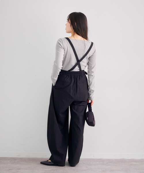 U by SPICK&SPAN(ユーバイスピックアンドスパン)の「ベアテレコカットトップス(カーディガン/ボレロ・レディース・ホワイト/チャコールグレー・FREE)」の10枚目の写真