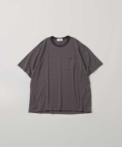 UNFOLLOW（アンフォロー）の「【FOLL / フォル】wardrobe border tee（Tシャツ/カットソー・メンズ・ネイビー/グレー・3/2/1）」の2枚目の写真