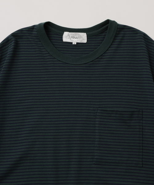UNFOLLOW（アンフォロー）の「【FOLL / フォル】wardrobe border tee（Tシャツ/カットソー・メンズ・ネイビー/グレー・3/2/1）」の3枚目の写真