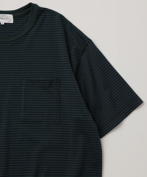 UNFOLLOW（アンフォロー）の「【FOLL / フォル】wardrobe border tee（Tシャツ/カットソー・メンズ・ネイビー/グレー・3/2/1）」の4枚目の写真