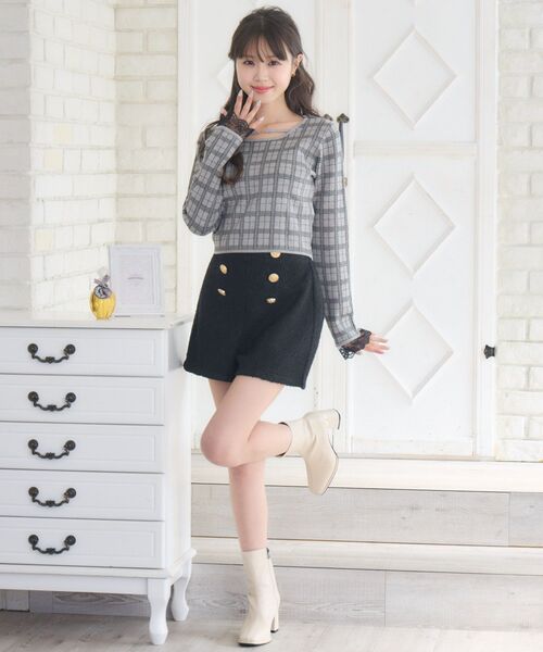 ems excite（エムズエキサイト）の「クルクル起毛SPT（その他パンツ・レディース・ブラック/ナチュラル・FREE）」の12枚目の写真