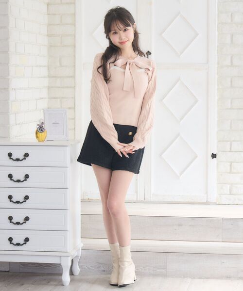 ems excite（エムズエキサイト）の「クルクル起毛SPT（その他パンツ・レディース・ブラック/ナチュラル・FREE）」の14枚目の写真