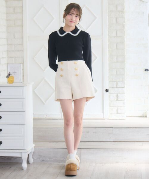 ems excite（エムズエキサイト）の「クルクル起毛SPT（その他パンツ・レディース・ブラック/ナチュラル・FREE）」の16枚目の写真