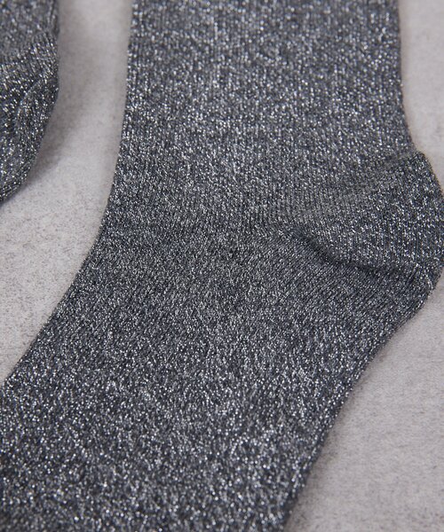 GALLARDAGALANTE（ガリャルダガランテ）の「グリッターソックス（ソックス/靴下・レディース・グレー/ベージュ・FREE）」の5枚目の写真