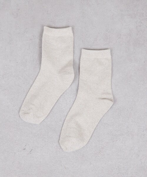 GALLARDAGALANTE（ガリャルダガランテ）の「グリッターソックス（ソックス/靴下・レディース・グレー/ベージュ・FREE）」の9枚目の写真