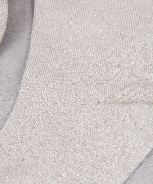 GALLARDAGALANTE（ガリャルダガランテ）の「グリッターソックス（ソックス/靴下・レディース・グレー/ベージュ・FREE）」の10枚目の写真