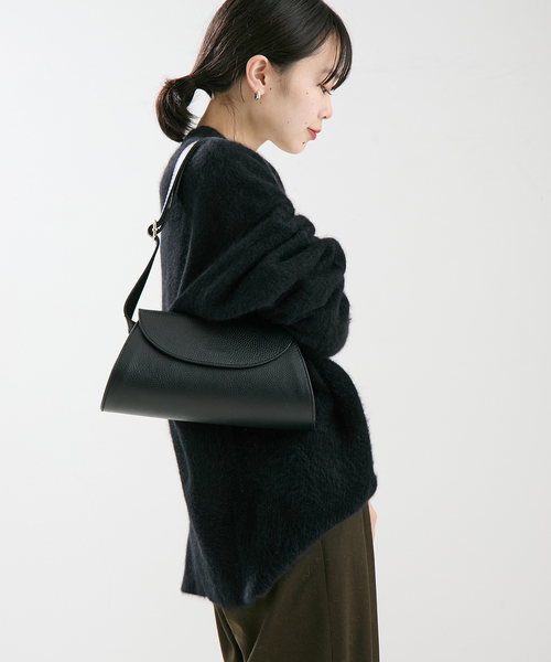 journal standard L'essage（ジャーナルスタンダードレサージュ）の「FOX&スーパーファインメリノ カーディガン（ニット/セーター・レディース・ブラック/アイボリー/ピンク系その他・FREE）」の6枚目の写真