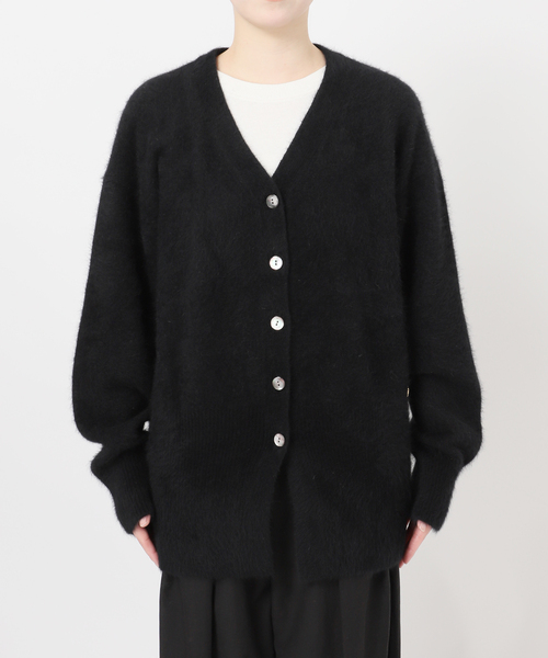 journal standard L'essage（ジャーナルスタンダードレサージュ）の「FOX&スーパーファインメリノ カーディガン（ニット/セーター・レディース・ブラック/アイボリー/ピンク系その他・FREE）」の16枚目の写真