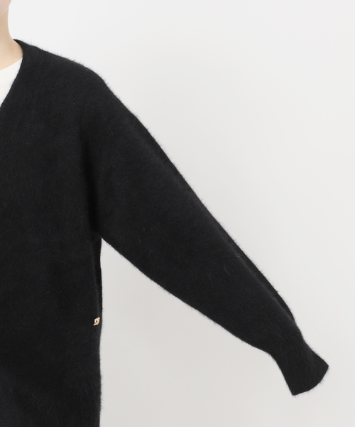 journal standard L'essage（ジャーナルスタンダードレサージュ）の「FOX&スーパーファインメリノ カーディガン（ニット/セーター・レディース・ブラック/アイボリー/ピンク系その他・FREE）」の20枚目の写真