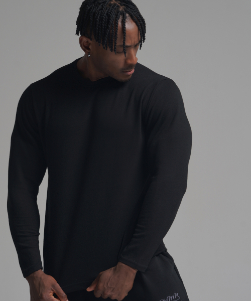 PHERMENON(フェルメノン)の「マッスルフィットイージーロングスリーブ - ブラック(Tシャツ/カットソー・メンズ・その他・1/2/3)」の9枚目の写真