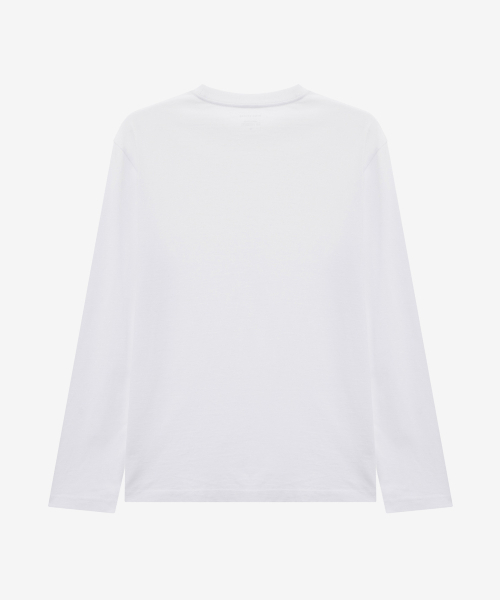 MINDBRIDGE（マインドブリッジ）の「[2PACK]高密度スーピマコットンデイリー長袖Tシャツ_2パック - 2色（Tシャツ/カットソー・メンズ・ホワイト×ブラック/ブラック/ホワイト・95/100/105/110/115）」の14枚目の写真