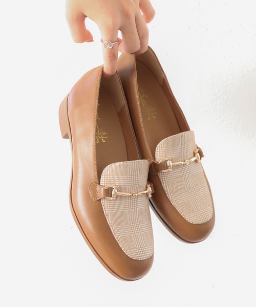 あしながおじさん（アシナガオジサン）の「2810609（ローファー・レディース・ブラウン系その他/ブラック/オフホワイト・23cm/22.5cm/24.5cm/24cm/23.5cm）」の6枚目の写真