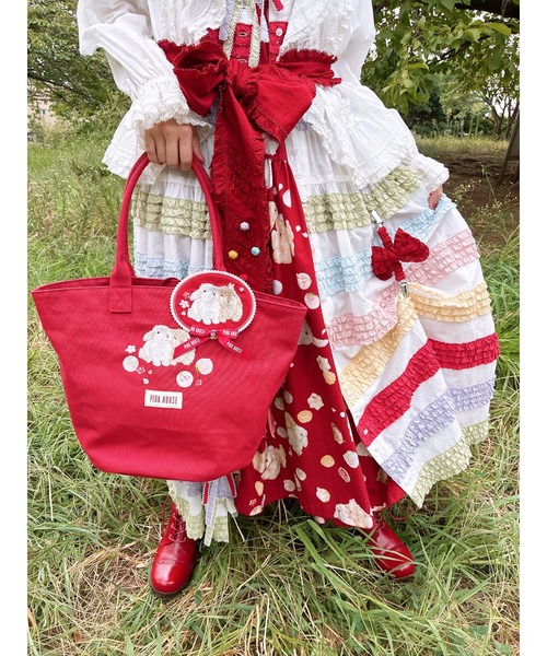 カラフルフリル使いワンピース（ワンピース）｜PINK HOUSE（ピンク