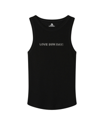 W) LOVE SUN SLEEVELESS BLACK