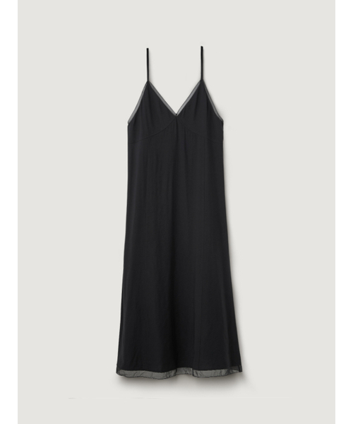 BEMUSE MANSION(ビミューズマンション)の「Sheer patch layered dress - Black(ワンピース・レディース・ブラック・FREE)」の4枚目の写真