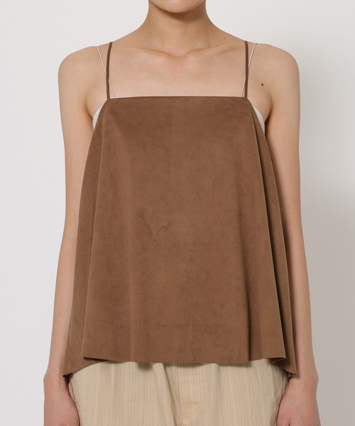 BABYLONE（バビロン）の「スエードキャミ（キャミソール・レディース・キャメル/ベージュ・フリー）」の5枚目の写真