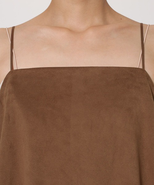 BABYLONE（バビロン）の「スエードキャミ（キャミソール・レディース・キャメル/ベージュ・フリー）」の8枚目の写真