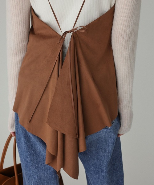 BABYLONE（バビロン）の「スエードキャミ（キャミソール・レディース・キャメル/ベージュ・フリー）」の4枚目の写真