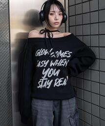 WEGO/【26年春新作】2WAYショルダーリボンニット