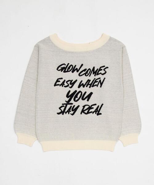 WEGO（ウィゴー）の「WEGO/【26年春新作】2WAYショルダーリボンニット（ニット/セーター・レディース・ホワイト/ブラック・FREE）」の5枚目の写真