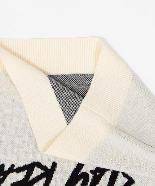 WEGO（ウィゴー）の「WEGO/【26年春新作】2WAYショルダーリボンニット（ニット/セーター・レディース・ホワイト/ブラック・FREE）」の3枚目の写真