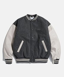 ESPIONAGE | Standard Varsity Jacket Charcoal(スタジャン)