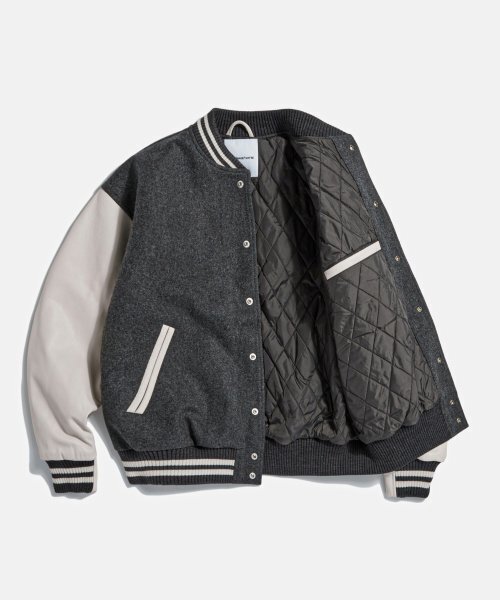 ESPIONAGE(エスピオナジ)の「Standard Varsity Jacket Charcoal(スタジャン・レディース・その他・XL/M/L)」の2枚目の写真