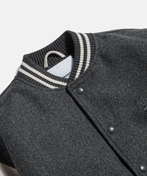 ESPIONAGE(エスピオナジ)の「Standard Varsity Jacket Charcoal(スタジャン・レディース・その他・XL/M/L)」の5枚目の写真