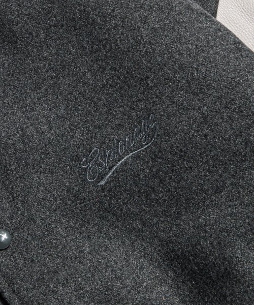 ESPIONAGE(エスピオナジ)の「Standard Varsity Jacket Charcoal(スタジャン・レディース・その他・XL/M/L)」の6枚目の写真