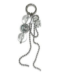 RANDOMOFF（ランダムオフ）の「Cubic metallic Bear keyring [soft silver]（キーケース/キーアクセサリー）」