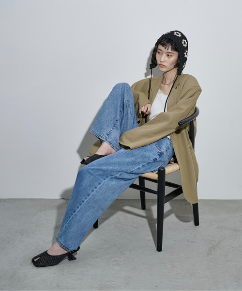 THE YOn（ザヨン）の「レースVネックリブコットンニットキャミ（キャミソール・レディース・カーキブラウン/ブラック/ブルー/グレー/オフホワイト・FREE）」の15枚目の写真