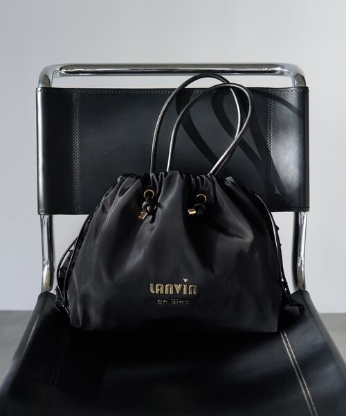 サイドフリルドロストトートバッグ小（トートバッグ）｜LANVIN en Bleu