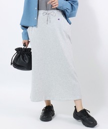 Salong hameu（サロン ハミュー）の「Champion（チャンピオン）ベーシック スウェット ロングスカート レディース/裏毛 マキシ丈 ナロースカート（スカート）」