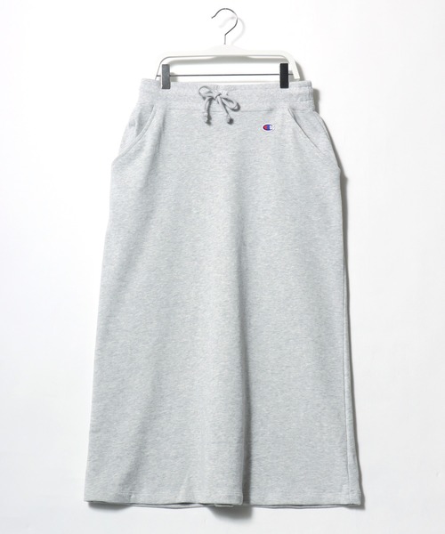 Champion(チャンピオン)の「Champion(チャンピオン)ベーシック スウェット ロングスカート レディース/裏毛 マキシ丈 ナロースカート(スカート・レディース・アッシュグレー/ブラック/ネイビー・M/L)」の2枚目の写真