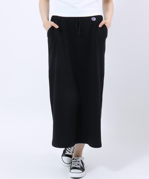 Champion(チャンピオン)の「Champion(チャンピオン)ベーシック スウェット ロングスカート レディース/裏毛 マキシ丈 ナロースカート(スカート・レディース・アッシュグレー/ブラック/ネイビー・M/L)」の17枚目の写真