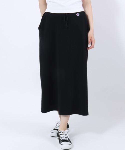 Champion(チャンピオン)の「Champion(チャンピオン)ベーシック スウェット ロングスカート レディース/裏毛 マキシ丈 ナロースカート(スカート・レディース・アッシュグレー/ブラック/ネイビー・M/L)」の13枚目の写真