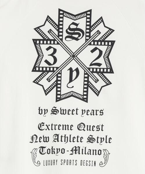 SY32 by SWEET YEARS(エスワイサーティトゥバイスィートイヤーズ)の「SY32 by SWEET YEARS /エスワイサーティトゥ バイ スィートイヤーズ/RAGLAN SLEEVE CROSS L/S TEE(Tシャツ/カットソー・メンズ・ブラック系その他/ブラック/ホワイト・L/M/XL)」の12枚目の写真