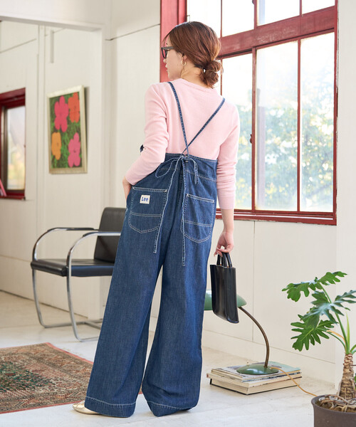FREAK'S STORE(フリークスストア)の「限定展開 Lee × FREAK'S STORE/リー 別注 RELAX サロペット(サロペット/オーバーオール・レディース・グレー/ブルー/ネイビー/ダークネイビー・MEDIUM/SMALL)」の10枚目の写真