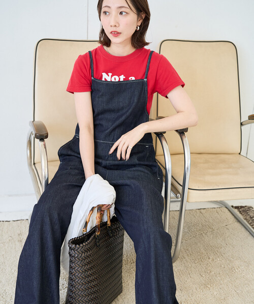 FREAK'S STORE（フリークスストア）の「限定展開 Lee × FREAK'S STORE/リー 別注 RELAX サロペット（サロペット/オーバーオール・レディース・グレー/ブルー/ネイビー/ダークネイビー・MEDIUM/SMALL）」の12枚目の写真