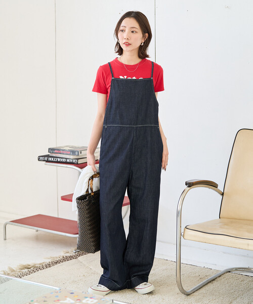 FREAK'S STORE（フリークスストア）の「限定展開 Lee × FREAK'S STORE/リー 別注 RELAX サロペット（サロペット/オーバーオール・レディース・グレー/ブルー/ネイビー/ダークネイビー・MEDIUM/SMALL）」の13枚目の写真