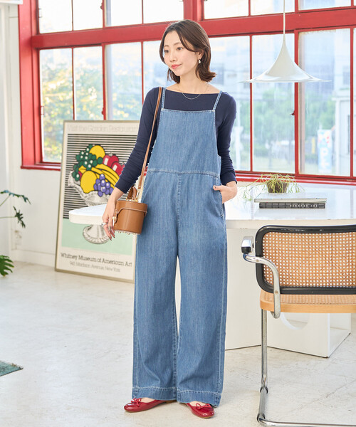 FREAK'S STORE（フリークスストア）の「限定展開 Lee × FREAK'S STORE/リー 別注 RELAX サロペット（サロペット/オーバーオール・レディース・グレー/ブルー/ネイビー/ダークネイビー・MEDIUM/SMALL）」の17枚目の写真