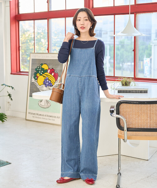 FREAK'S STORE(フリークスストア)の「限定展開 Lee × FREAK'S STORE/リー 別注 RELAX サロペット(サロペット/オーバーオール・レディース・グレー/ブルー/ネイビー/ダークネイビー・MEDIUM/SMALL)」の20枚目の写真