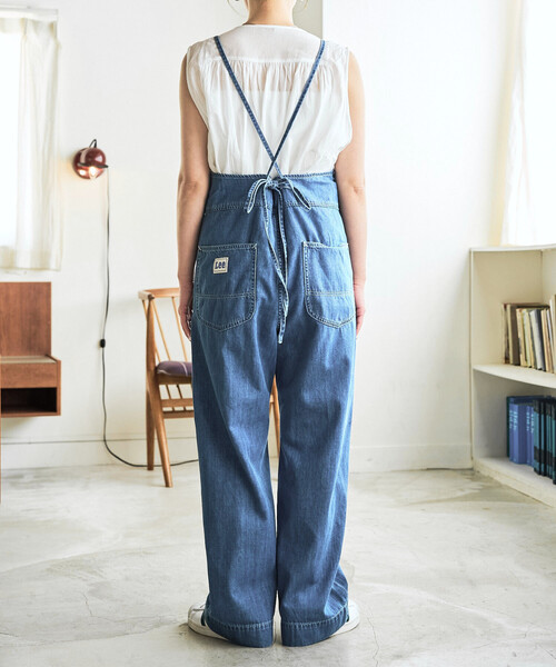 FREAK'S STORE(フリークスストア)の「限定展開 Lee × FREAK'S STORE/リー 別注 RELAX サロペット(サロペット/オーバーオール・レディース・グレー/ブルー/ネイビー/ダークネイビー・MEDIUM/SMALL)」の15枚目の写真