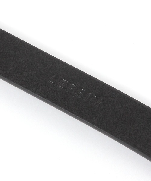 LEPSIM（レプシィム）の「スクエアバックルベルト　636645（ベルト・レディース・ブラウン/ブラック・ONE SIZE）」の6枚目の写真