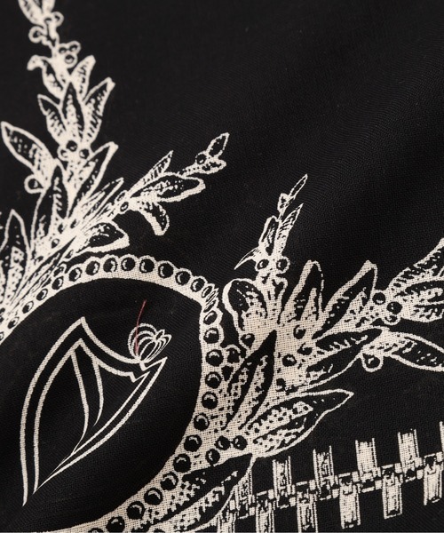 schott（ショット）の「Schott/ショット/BANDANA EMBLEM/バンダナ エンブレム（バンダナ/スカーフ・メンズ・バーガンディー/ブラック・F）」の4枚目の写真