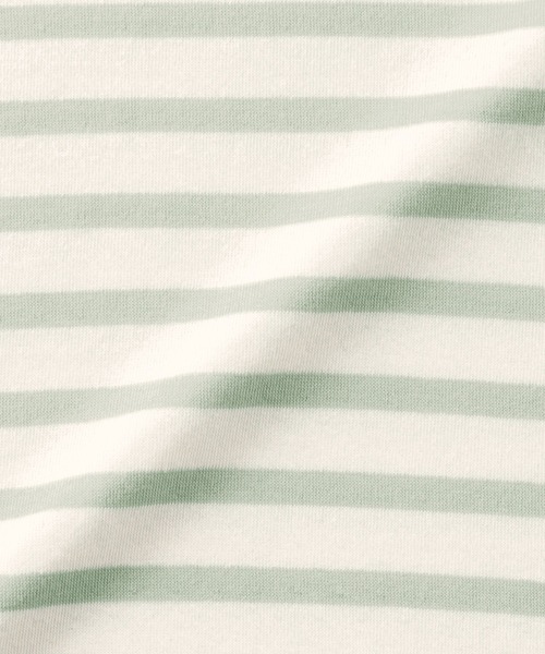 無印良品（ムジルシリョウヒン）の「ベビー　あたまするっと　接結編みスウェットシャツ（スウェット・キッズ・ベージュ系/ネイビー系/ライトグリーン系・100/90/80）」の9枚目の写真